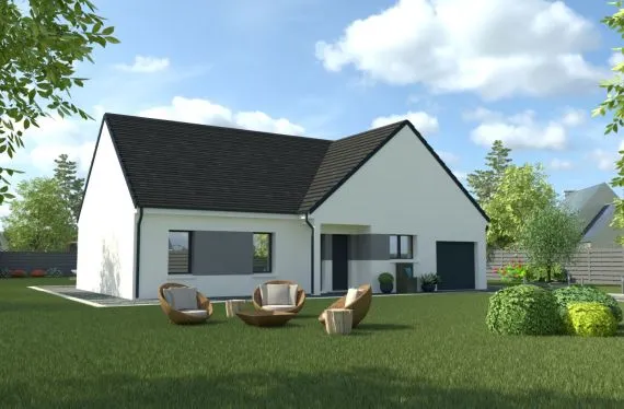 Photo maison 90&nbsp;m²<br>sur terrain 500&nbsp;m²