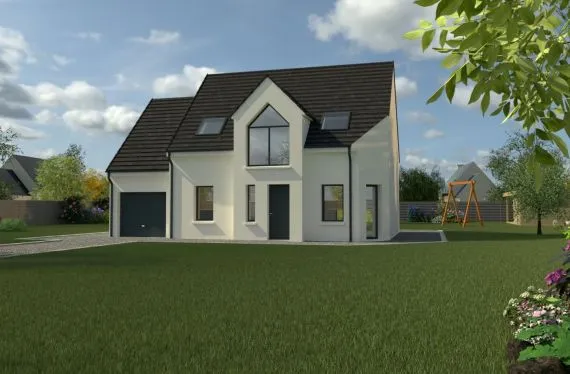 Photo maison 100&nbsp;m²<br>sur terrain 664&nbsp;m²