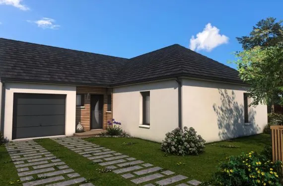 Photo maison 96&nbsp;m²<br>sur terrain 640&nbsp;m²