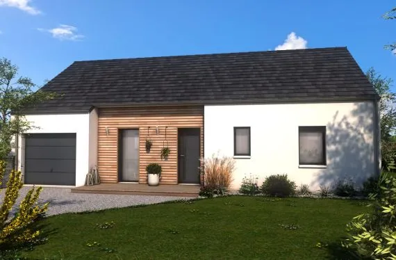 Photo maison 80&nbsp;m²<br>sur terrain 538&nbsp;m²