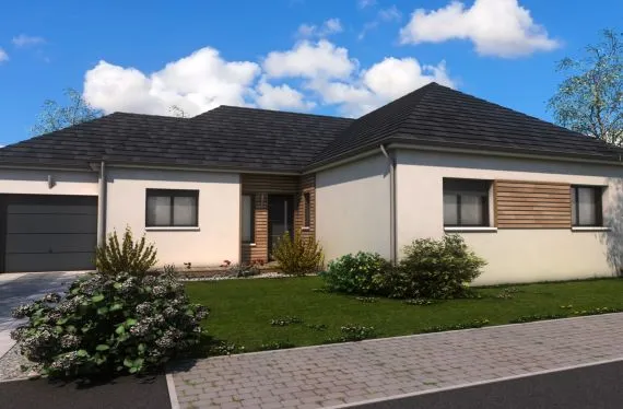 Photo maison 110&nbsp;m²<br>sur terrain 722&nbsp;m²
