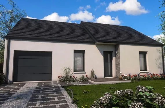 Photo maison 75&nbsp;m²<br>sur terrain 90&nbsp;m²